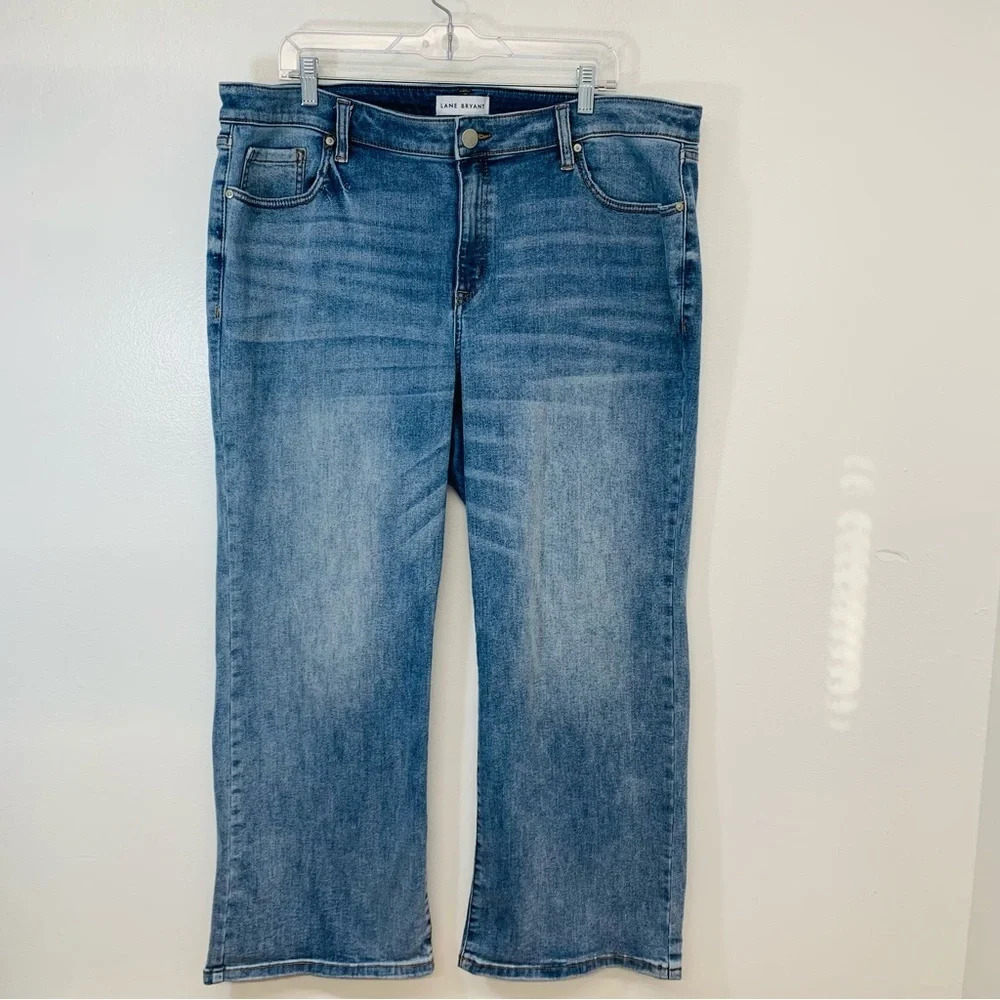 Lane Bryant Jeans Woman SZ 22 Short Mid Rise Boot Flex Magic Waistband Stretch